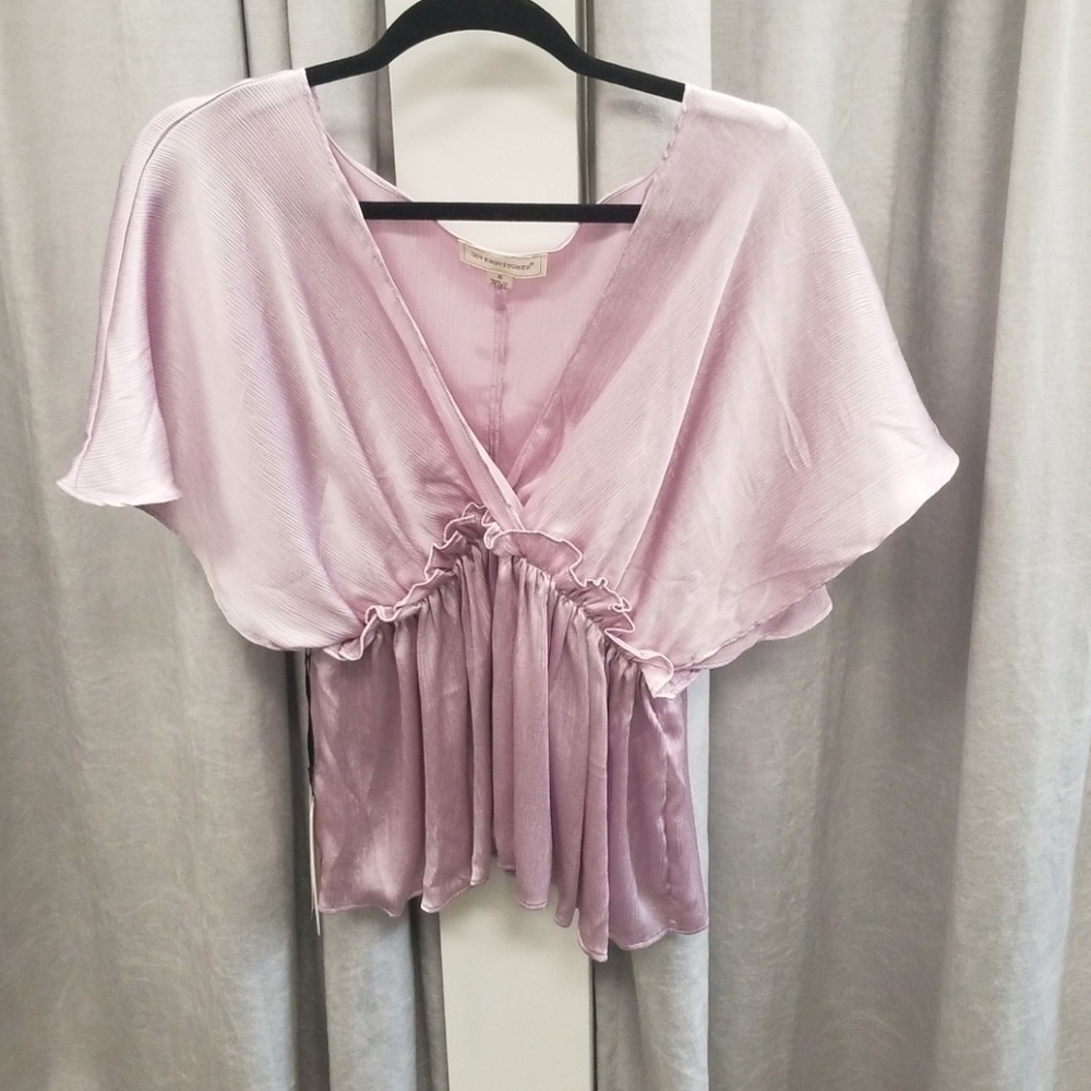 Lavender satin top